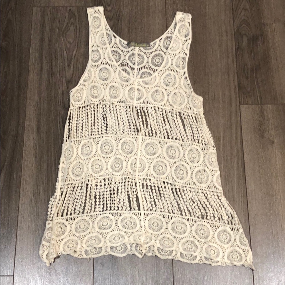 Lace tank top